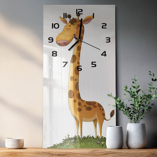 Tulup Ceas de Perete pentru Copii Girafă 30x60cm