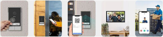 Ezviz Σετ Θυροτηλεόρασης Wi-Fi Ασημί