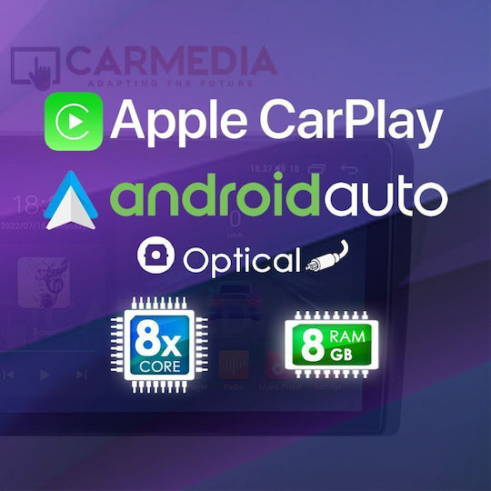Carmedia Автомобилна Аудио Система За Ssangyong Tivoli 2016-2024 Bluetooth USB WiFi GPS Apple CarPlay Android Auto С Touch Screen 9"