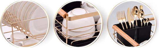 Massido Ms-601 Geschirrabtropfer Abtropfgitter Gold 43x32x27cm Massido Ms-601 Geschirrabtropfer Abtropfgitter Gold 43x32x27cm