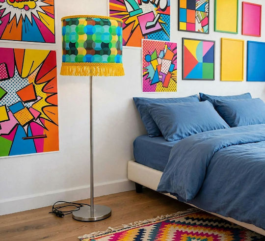 Blue Neon Floor Lamp Blue