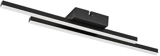 Rabalux Smart Black Mount Ceiling Light with Integrated LED