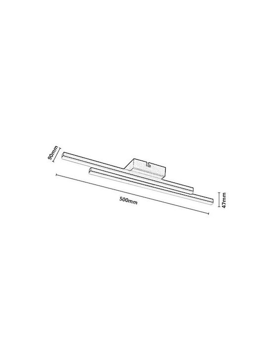 Rabalux Smart Deckenleuchte Schwarz mit Integrierter LED