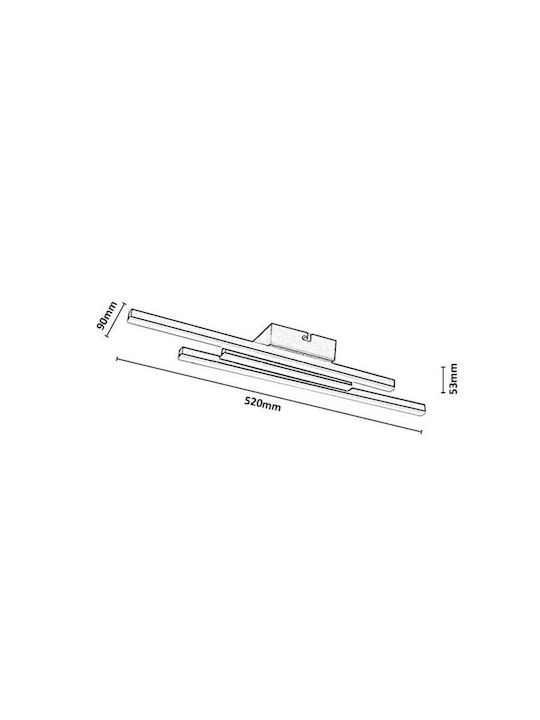 Rabalux Smart Deckenleuchte Gold mit Integrierter LED