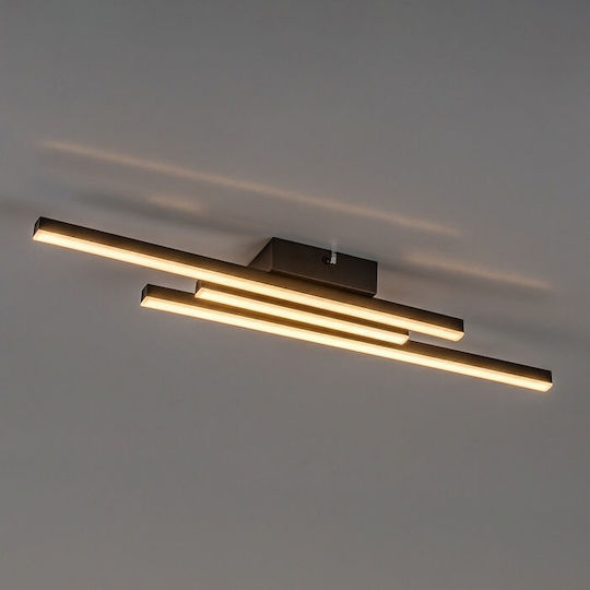 Rabalux Smart Deckenleuchte Schwarz mit Integrierter LED