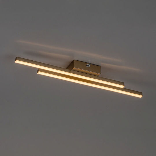 Rabalux Smart Πλαφονιέρα Οροφής Χρυσή με Ενσωματωμένο LED