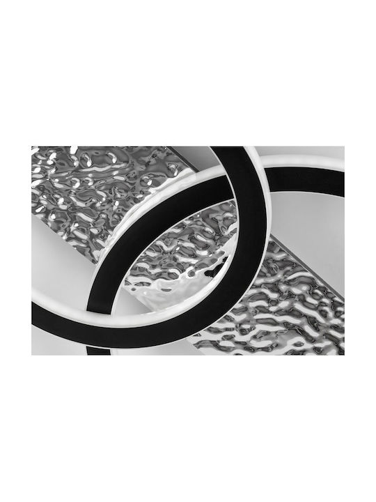 Rabalux Smart Deckenleuchte montieren 58cm Schwarz mit Integrierte LED und Fernbedienung