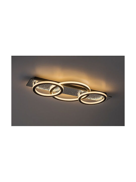 Rabalux Smart Deckenleuchte montieren 75cm Schwarz mit Integrierte LED und Fernbedienung