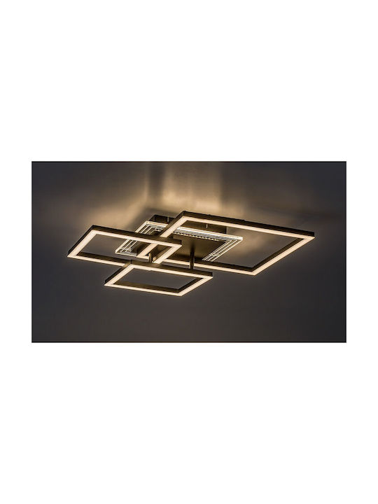Rabalux Smart Deckenleuchte montieren 50cm Schwarz mit Integrierte LED
