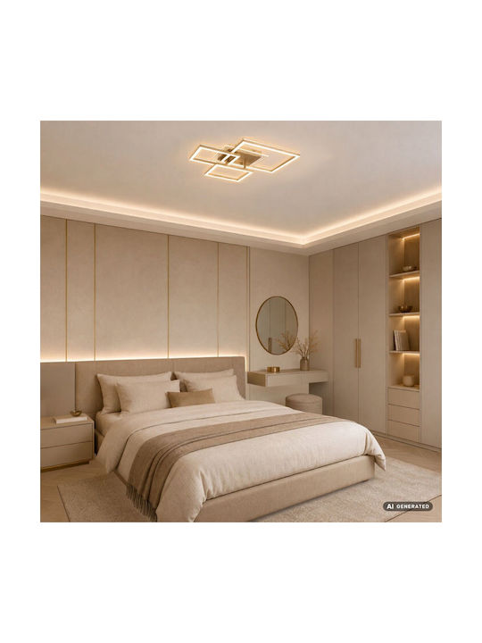 Rabalux Smart Deckenleuchte montieren 50cm Gold mit Integrierte LED