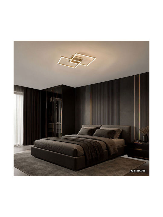 Rabalux Smart Deckenleuchte montieren 70cm Gold mit Integrierte LED