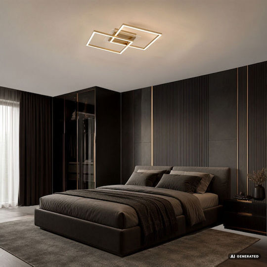Rabalux Smart Deckenleuchte montieren 70cm Gold mit Integrierte LED