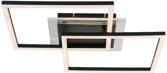 Rabalux Smart Mount Ceiling Light 70cm Black With Integrated LED