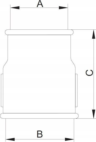 Hydroland Weibliche Verzinkte Muffe 1" 4mm
