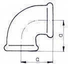 90° Elbow Odlewnia Zawiercie A1 3'' Galvanized
