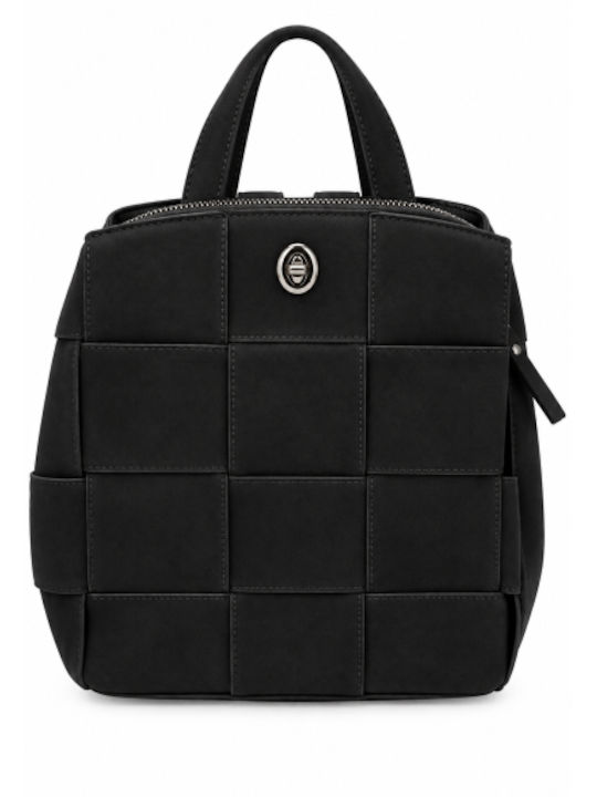 Damentasche Rucksack Wildleder Schwarze WT-SP9366-27BP-Schwarz