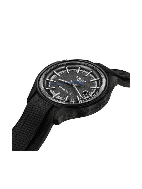 Tissot Мъжки Часовник 43mm На Батерия с Черен Металик Браслет