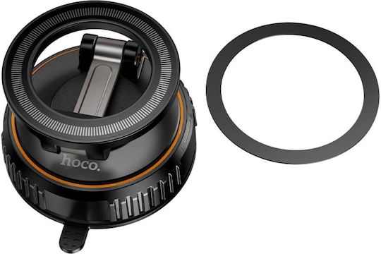 Hoco Стойка за Телефон за Кола 5" - 7" с Магнит Черна