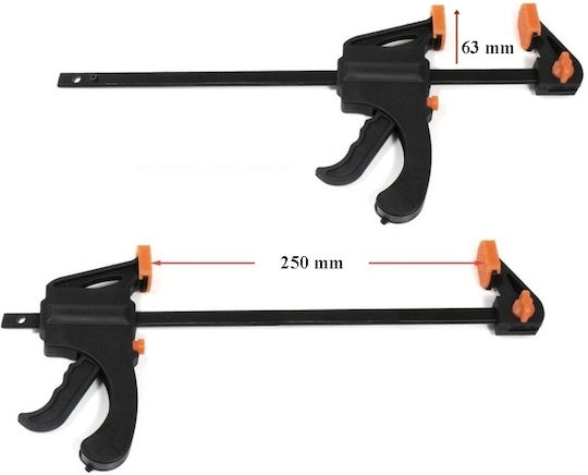 SGTT Menghină Fixă din Oțel cu Deschidere Maximă 250mm