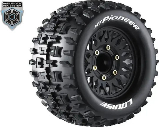 Louise Rc Mt Pioneer Monster Truck 1/10 Set Roți 2.8 Hex 12 14 17mm 2 Bucăți