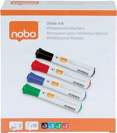 Nobo Μαρκαδόροι Υπογράμμισης Πολλαπλά Χρώματα 2mm Σετ 10τμχ