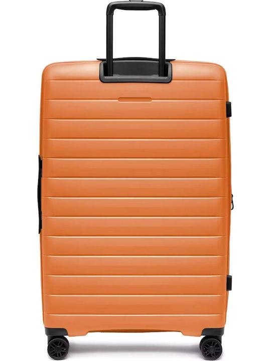 Puccini Seoul Μεγάλη Βαλίτσα Ταξιδίου Σκληρή Orange Ύψους 78εκ.