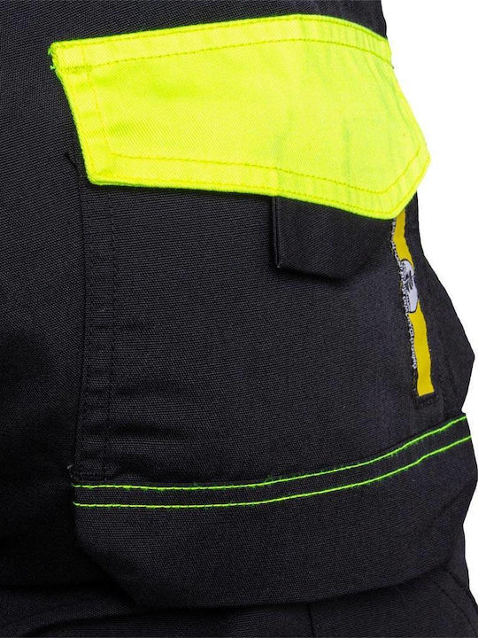 L.hollman Pantaloni De Lucru Reflectorizanți Negri