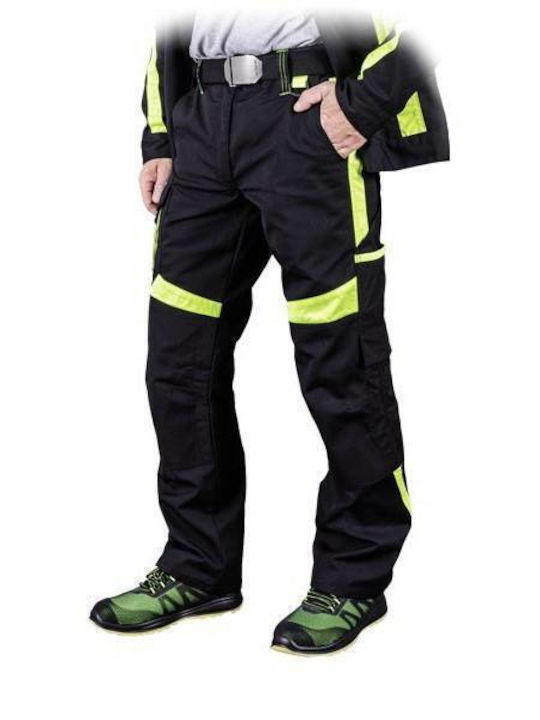 L.hollman Pantaloni De Lucru Reflectorizanți Negri