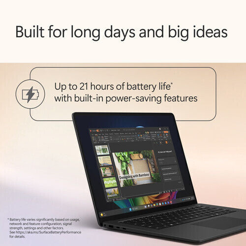 Microsoft Surface 15" FHD Тъчскрийн 120Hz (Ultra X7-368H/16GB/256GB SSD/W11 Pro) (US Клавиатура)
