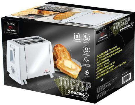 Elekom Toaster Set 8 Pcs Ek-298 W + Ek-168 N