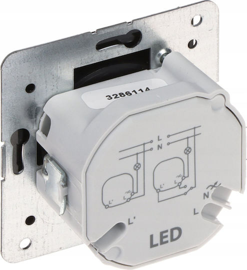Elektro Plast Încastrat LED Rotativ 250W În Culoare Neagră