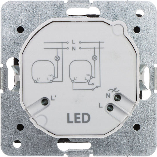 Elektro Plast Încastrat LED Rotativ 250W În Culoare Neagră