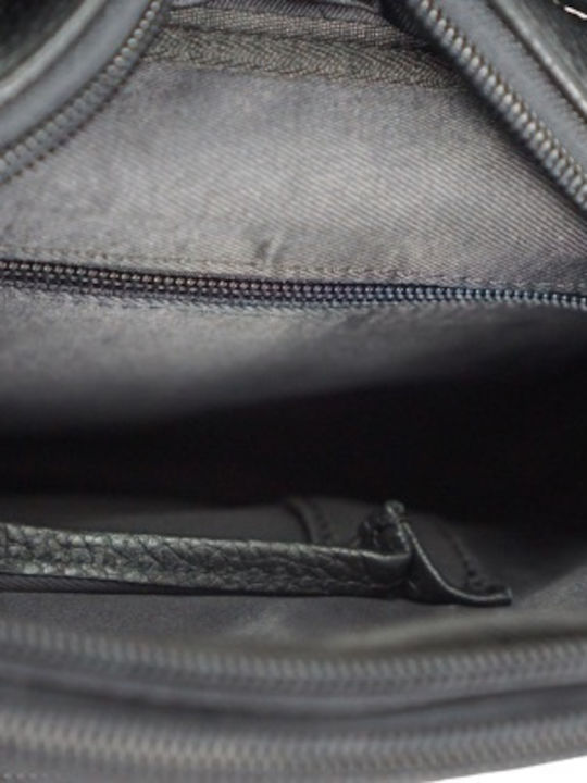 Herren Ledertasche Schulter / Crossbody Schwarz