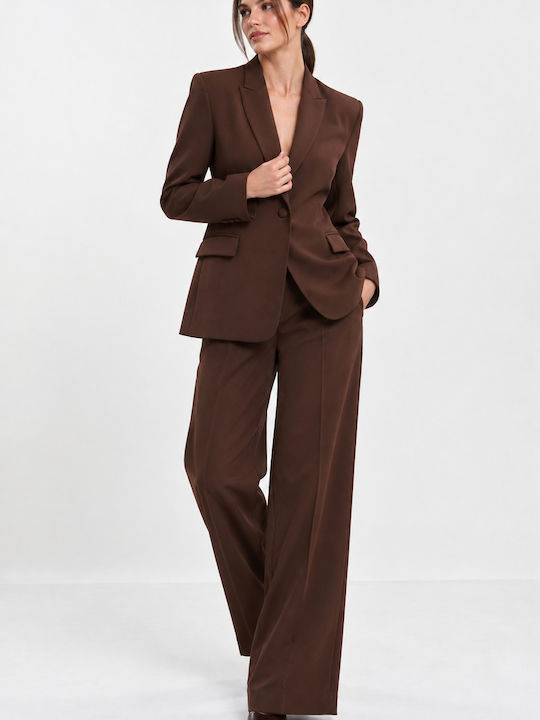 Desiree Langes Damen Blazer Braun