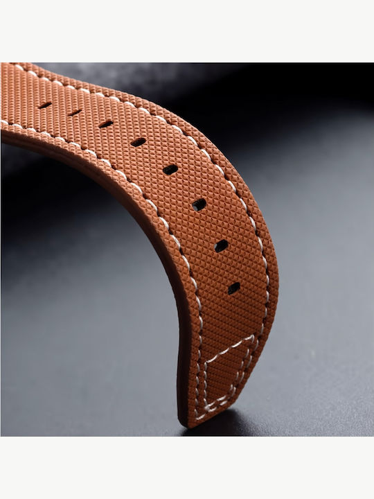 Leather Strap Light Blue 22mm