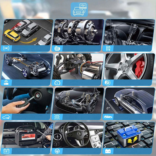 Диагностичен тестер за автомобили Zenwire V750 OBD2 CAN VIN BMW Екран