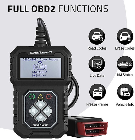 Qoltec Proline Obdii Eobd 8v-25v Διπλό Σύστημα Autodiagnose & OBD2-Scanner