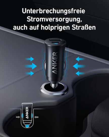 Anker Defender Autoladegerät 30W Schnellladen mit Anschlüssen: 1xUSB-A 1xType-C