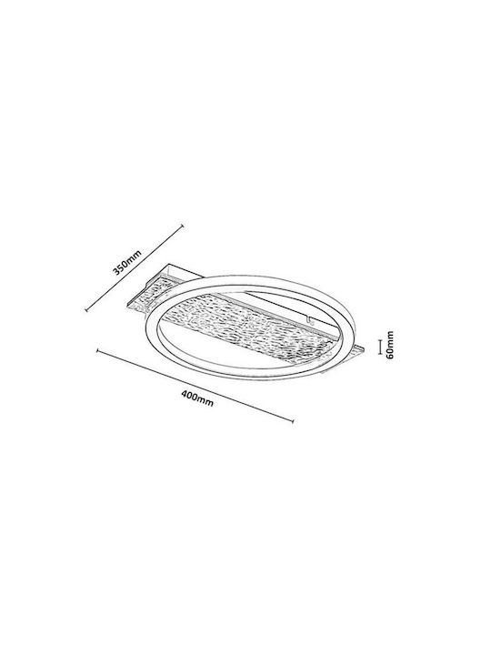 Rabalux Smart Deckenleuchte montieren 40cm Schwarz mit Integrierte LED und Fernbedienung
