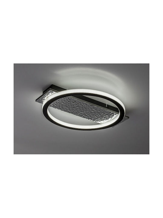 Rabalux Smart Deckenleuchte montieren 40cm Schwarz mit Integrierte LED und Fernbedienung