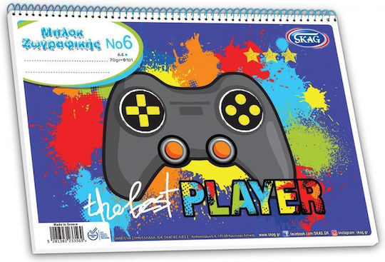 Skag Drawing Pads No6 A4 (21 x 29.7 cm) (Miscellaneous Designs/Colors)