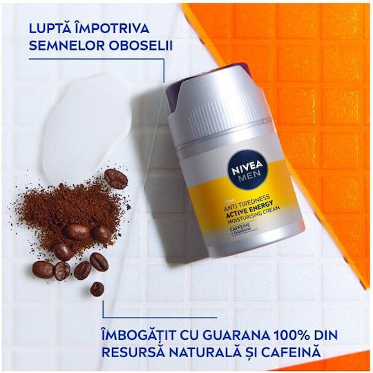 Nivea Active Energy Skin Energy Herren Creme Gesicht Tag 50ml