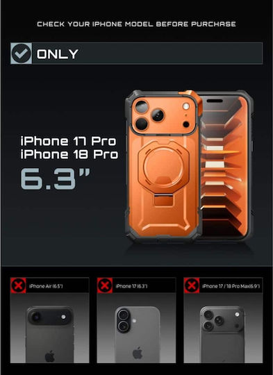 Supcase Ub Grip Mag Magsafe iPhone 17 Pro 18 Pro Koralle