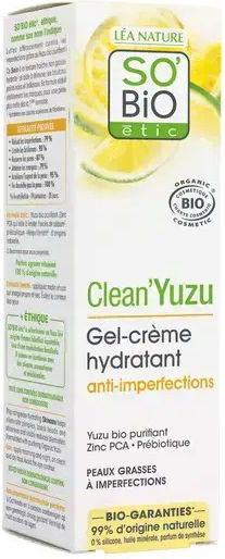 So'Bio Etic Clean’ Yuzu Cream Face Day 40ml