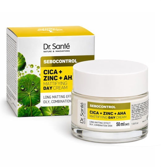 FlosLek Oiliness Control Face Moisturiser Day Cream with Centella Asiatica 50ml