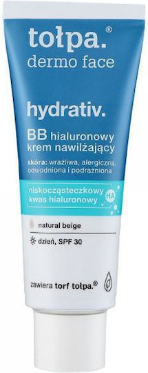 Tolpa Hydrativ BB Beige Natural Cremă de Față de Zi cu Factor de Protecție Solară SPF30 cu Acid Hialuronic 40ml