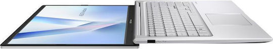 Asus Vivobook 15 X1504MA-BQ056 15.6" FHD (Core 3-304/8GB/512GB SSD/Fără sistem de operare) Argintiu rece (Tastatură Engleză internațională)