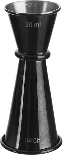 Orion Doppeltes Stahlbar-Maß Schwarz 20/40 Ml