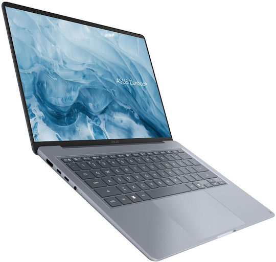 Asus Zenbook 14 UX3480QA-U1151X 14" OLED FHD+ (Snapdragon-X X1-26-100/16GB/512GB SSD/W11 Pro) Albastru Arctic (Tastatură Engleză Internațională)