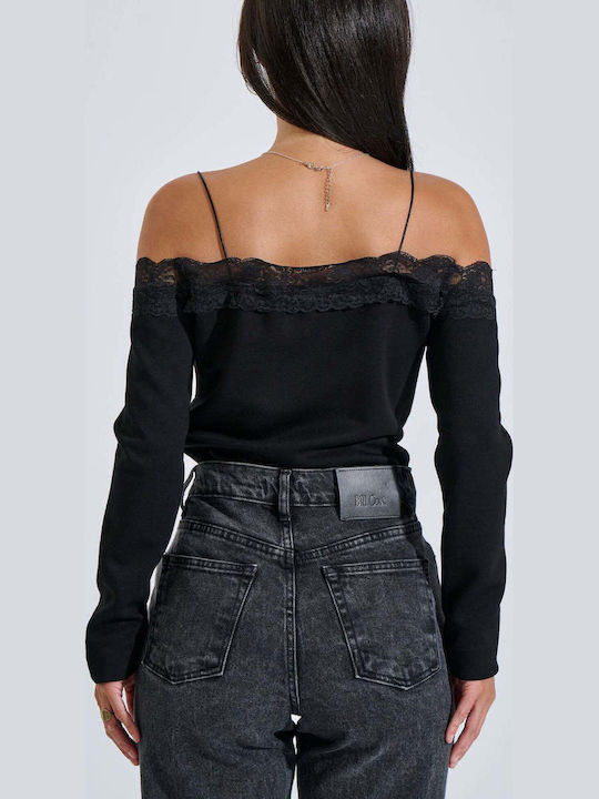 Women's Long Sleeve Blouse Black